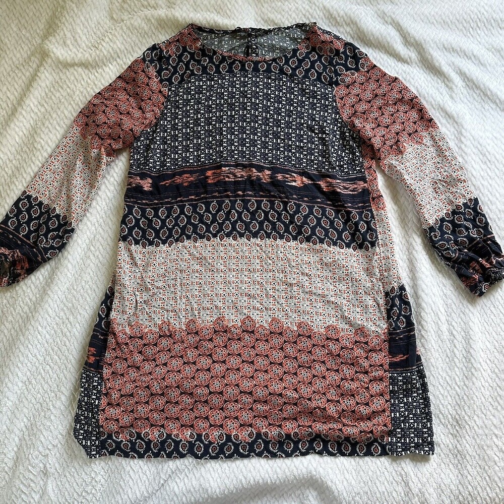 ZARA Basic Patchwork Dress Medium